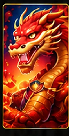 Dragon slot game art